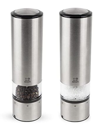 Peugeot Elis Sense Elektrisches Mühlen-Set Pfeffer/Salz, Mahlgradeinstellung u'Select, Höhe: 20 cm, Edelstahl, Silber, 2/27162