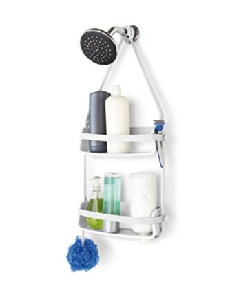 Umbra Flex Duschablage, Duschregal, Duschcaddy, Duschdiener, Weiss