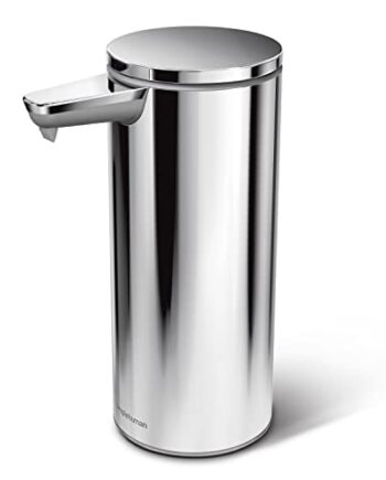 simplehuman, ST1044 266ml wiederaufladbarer Sensorspender, hochwertiger polierter Edelstahl, 2 Jahre Garantie