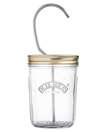 KILNER Create & Make Mayonnaisen-Set - für das einfache Herstellen von Mayonnaise, Dressing und Ajoli, inklusive 0,35 Liter Glas