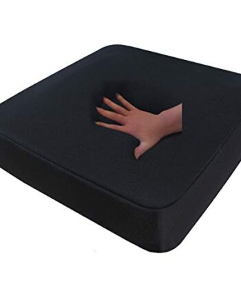Supply24 Gel/Gelschaum Sitzkissen Anti Dekubitus Sitzpolster 40 x 40 x 10 cm Schwarz Memory Schaum für Rollstuhl Stuhl Auto LKW Bürostuhl Chefsessel Kissen Stützkissen Rücken und Gesäß (RG 60 weich)
