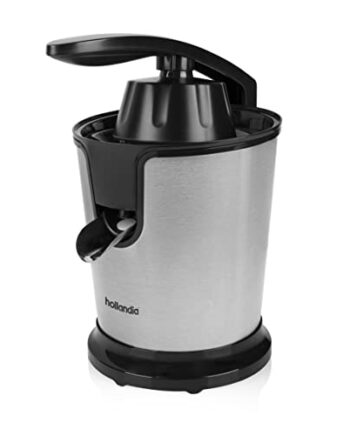 Tristar CP-3002 Zitruspresse, 85 Watt, 2 Presskegel, Fruchtfleischfilter, Schwarz /Edelstahl