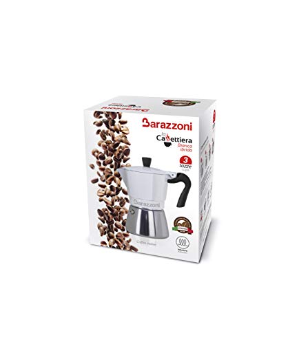 Barazzoni Moka Hybrid-Kaffeemaschine, 3 Tz, induktionsgeeignet, Stahl, 3 Tassen - obrazek 7