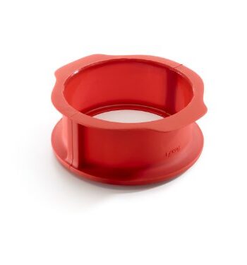 Lékué Duo Form, 15 cm, Silikon, rot