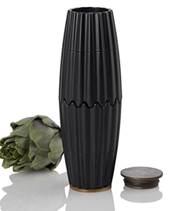 AdHoc MP905 Magnetische Doppelmühle oder 2x kleine Einzelmühle MagTwo, für Pfeffer und Salz, Keramik Mahlwerke, Kunststoff/Bambus