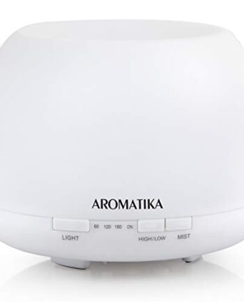 Essential Oil Diffuser 500ml - Ultrasonic Humidification - Aromatherapy Diffuser Humidifier- 7 Color LED Lights - for Room - Home - Office - Yoga - Salon - Spa - Office - Bedroom - Best for Gift