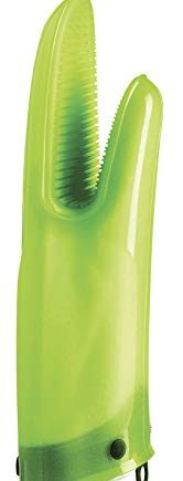 MASTRAD Gant Orka TEX - Ofenhandschuh aus Silikon und Baumwolle - rutschfeste Rillen - sehr widerstandsfähig und hohe Sicherheit - einfach zu handhaben; waschbar; komfortabel; beidhändig