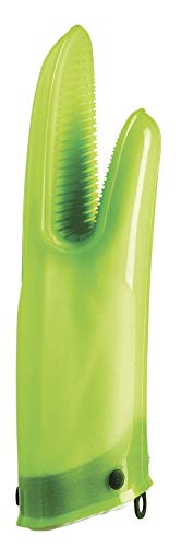 MASTRAD Gant Orka TEX - Ofenhandschuh aus Silikon und Baumwolle - rutschfeste Rillen - sehr widerstandsfähig und hohe Sicherheit - einfach zu handhaben; waschbar; komfortabel; beidhändig