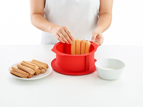 Lékué Springform für Torten, rot, 18 cm - obrazek 5