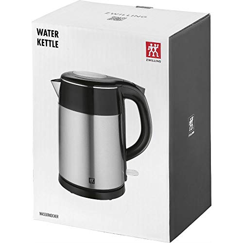 ZWILLING 1002478 Wasserkocher, 1,2 Liter, 1.550-1.850 Watt, Edelstahl/Kunststoff, silber/schwarz - obrazek 2