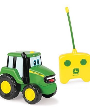 Spielzeugtraktor John Deere "Johnny Traktor" in grün, ferngesteuerter Kindertrecker aus Kunststoff, ab 18 Monate, zum Spielen und Sammeln, Kinder Autos, für Drinnen und Draußen, Spielzeug für Jungen
