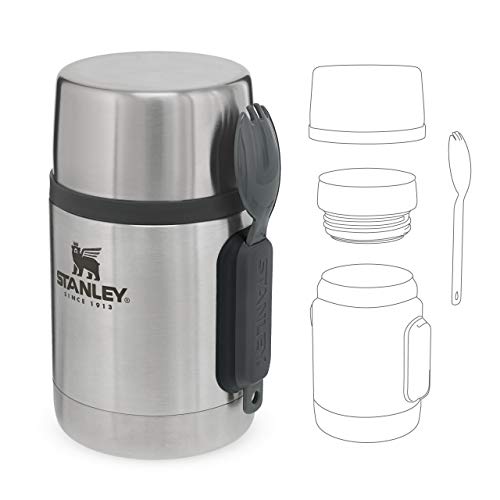 Stanley Adventure Stainless Steel All-In-One Thermobehälter für Essen mit Spork 532 ml - Edelstahl Warmhaltebehälter Essen - BPA-frei - Hält 12 Stunden Heiß oder Kalt - Spülmaschinenfest - obrazek 2