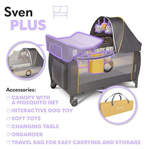 Lionelo Sven Plus 2 W 1 Dziecięce Łóżeczko Dla Dzieci Od Urodzenia Do - obrazek 3
