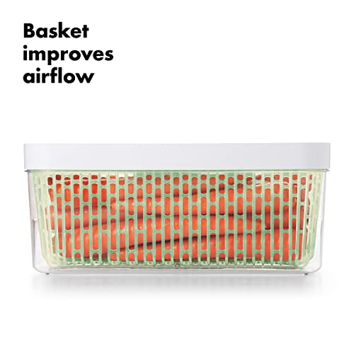 OXO Good Grips Greensaver-Frischhaltebox mit Deckel und Lüftung, groß – 4,7 l - obrazek 4
