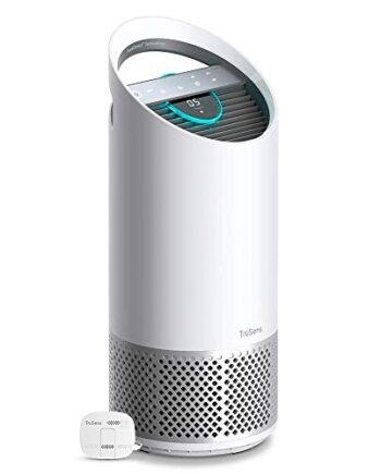 Leitz TruSens Z-2000 oczyszczacz powietrza z czujnikiem jakości powietrza i lampą UV C wychwytuje unoszące się w powietrzu  szybko dostarcza czystsze powietrze do pomieszczenia o średnim rozmiarze