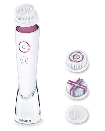 Beurer FC 95 Gesichtsbürste, porentiefe Reinigung, 4 Bürstenaufsätze, wasserfest, mit Akku