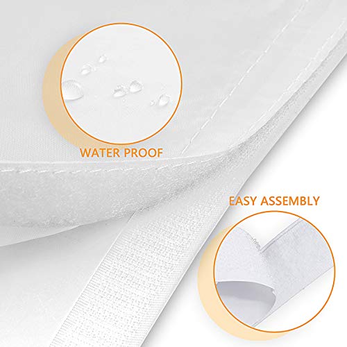 Sekey uszczelka drzwiowa do przenośnych klimatyzatorów 220 x 100 cm klimatyzatorów suszarek bębnowych suszarek z pompą ciepłą Hot Air stop z zamkiem błyskawicznym do mocowania na drzwiach balkonowych alternatywa dla uszczelniania okien - obrazek 6