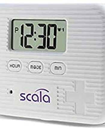 scala Pillenbox Timer 6 Fach,5 Alarmzeiten weiß
