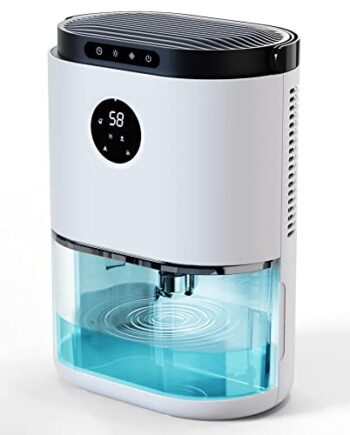 XAXAZON Elektryczny osuszacz powietrza 2300 ml przenośny odporny na wilgoć do szafy łazienki sypialni przyczepy kempingowej Biały CS02