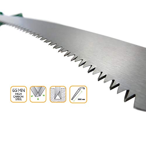 GRÜNTEK Zakrzywiona piła ogrodowa ORCA 330 mm, piła ręczna do ogrodnic - obrazek 7