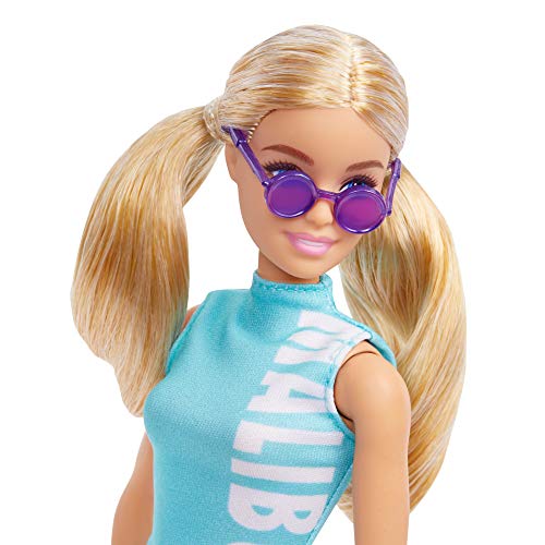 Mattel - Barbie Fashionista, Blonde Hair with Malibu Dress and Leggings - obrazek 2