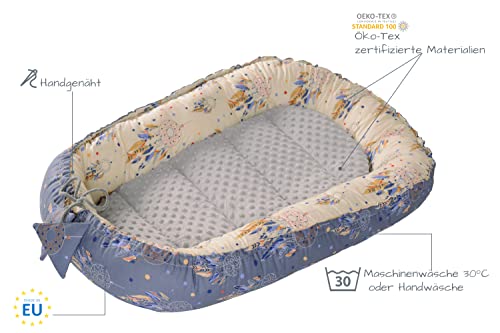 Medi Partners 5el. Kokon Niemowlęcy 100x60x15cm Wyjmowana Wkładka Kocy - obrazek 4