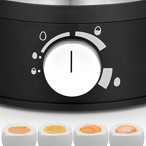 WMF Stelio Eierkocher Edelstahl, Eierkocher 1 Ei -7 Eier, 38 Watt, Härtegradeinstellung, Fortkochstufe, Messbecher mit Eipick - obrazek 7