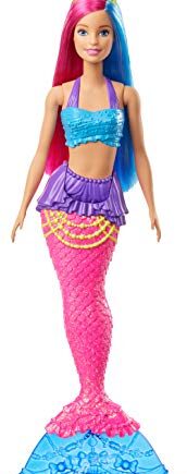 Barbie Dreamtopia Mermaid Doll, 12-inch, Pink and Blue Hair