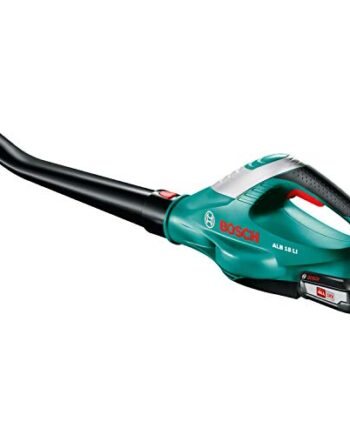 Bosch Akku Laubbläser ALB 18 LI (1 Akku, Max. Gebläsegeschwindigkeit 210 km/h, im Karton) Grün, Schwarz