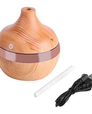 03 Wood Grain 300 ml dyfuzor oleju nawilżacz zapachowy dotykowy nawilżacz LED Whisper-Quiet nawilżacz powietrza oczyszczacz powietrza do domu do biura