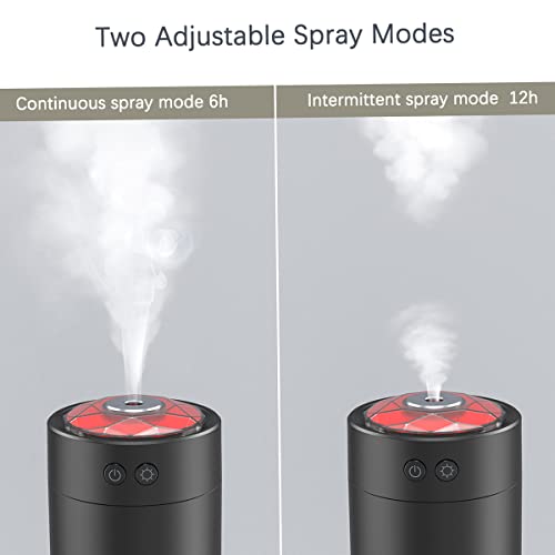 Nawilżacz powietrza zasilany przez USB mini nawilżacz powietrza lampka nocna i funkcja automatycznego wyłączania 2 tryby mgły bardzo cichy do domu biura samochodu - obrazek 2