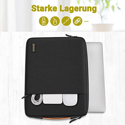 iNeseon 14-calowy futerał ochronny na laptopa wodoodporny pokrowiec na notebooka 14" HP EliteBook Lenovo IdeaPad ThinkPad Acer Chromebook Dell Inspiron 15" Surface Laptop 3 / Book 2 czarny - obrazek 5