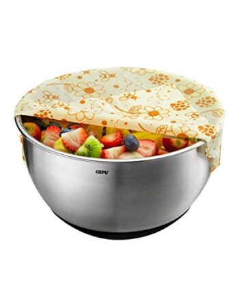 GEFU 12714 Bienenwachstücher BEEWAYS - 3-teilig - Wachspapier für Lebensmittel – nachhaltig - wiederverwendbare Frischhaltefolie - umweltfreundlich