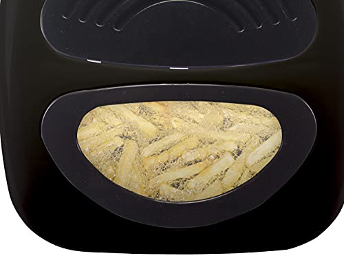 BEPER P101FRI100 Elektrische Fritteuse 1L, 850-950W, abnehmbarer Stahlkorb, Deckel mit Bullau, abnehmbarer Filter waschbar, Temperatur einstellbar, rutschfeste Füße, Schwarz - obrazek 6