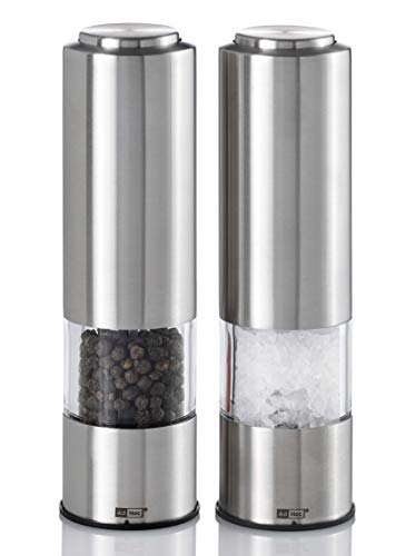 AdHoc EP04 Set Elektrische Pfeffer- und Salzmühle PEPMATIK, LED Licht (ohne Gewürz), Keramik Mahlwerk - obrazek 2