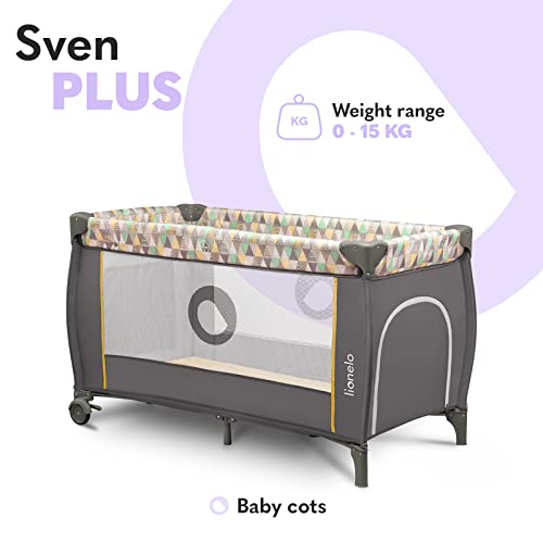 Lionelo Sven Plus 2 W 1 Dziecięce Łóżeczko Dla Dzieci Od Urodzenia Do - obrazek 8