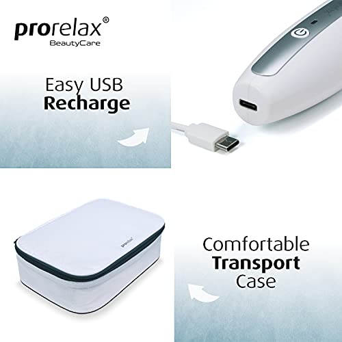 prorelax Maniküre- / Pediküre-Set PREMIUM | Damen/Herren | Professionelles Hand- und Fußpflege-Set mit Akku für Zuhause und unterwegs | 10 hochwertige Aufsätze aus chirurgischem Stahl | Mit LED-Licht - obrazek 4