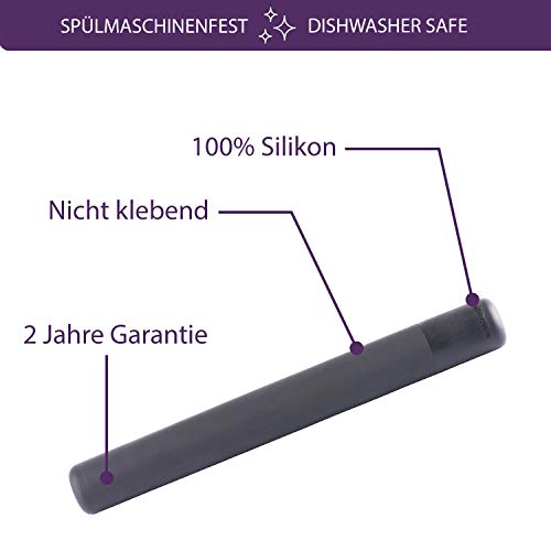 Mastrad Teigroller – hochwertiges Nudelholz (41cm) – mit Anti-haft Funktion – aus BPA-freiem Silikon - für Pasta, Torten, Kekse und Pizza - obrazek 4