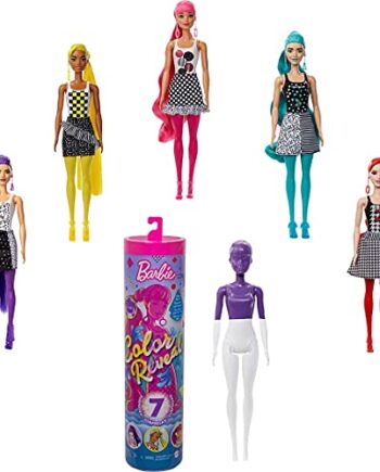 Mattel - Barbie Color Reveal Monochrome Series, One Surprise Color Reveal with Each Transaction