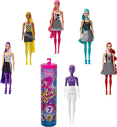 Mattel - Barbie Color Reveal Monochrome Series, One Surprise Color Reveal with Each Transaction