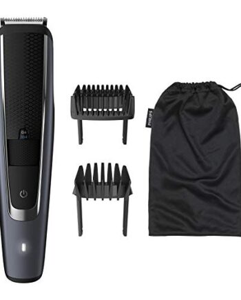 Philips Bartschneider BT5502/15, Barttrimmer mit 40 Längeneinstellungen, gleichmäßiges Trimmen dank Lift & Trim PRO System, selbstschärfende Metallklingen, 90min Akkulaufzeit, kabellos Schwarz