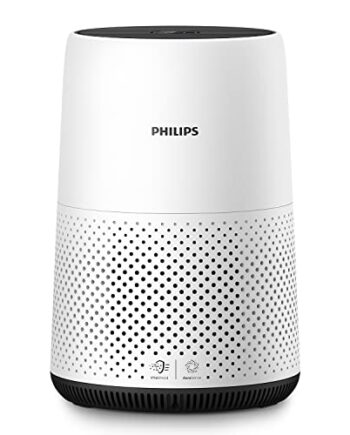 Philips Seria 800 Oczyszczacz Powietrza - Usuwa Zarazki  Pył i Alergeny w Pomieszczeniach do 49 m²  3 Prędkości  Tryb Snu (AC0820/10)