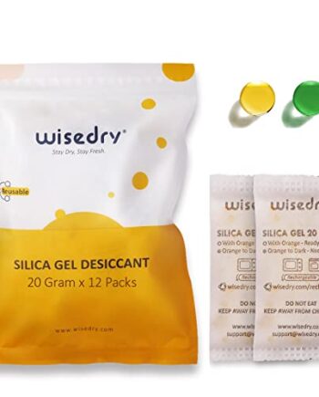 wisedry 20 gramów [12 opakowań] ładowalne pakiety osuszające żel krzem