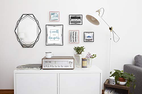 Umbra Prisma 20.3x25.4 cm Bilderrahmen - Wand- und Tisch Fotorahmen für Bilder, Kunstdrucke, Illustrationen und Mehr, Metall, Schwarz - obrazek 2