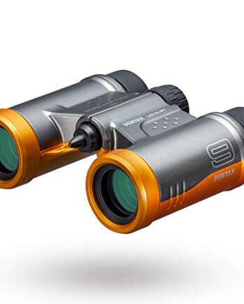 PENTAX Binoculars UD 9x21 - Grey and Orange A Bright and Clear Field of View, Lightweight Body with roof Prism, Fully Multi-Coated Optics, 9X Magnification, Ideal for Concerts, Sports, Travelling