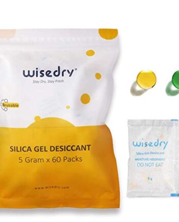 wisedry Worki z żelem krzemionkowym, 5 gramów x 60 opakowań z pomarańc