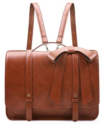 ECOSUSI Damska torba na ramię Vintage aktówka  torba na laptopa 14 cali