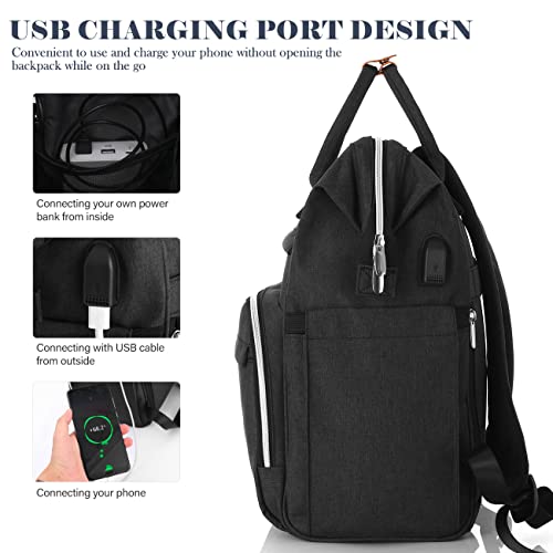 Plecak na laptopa Kobiety 15,6 cala, damski plecak Torba do pracy Kabi - obrazek 4