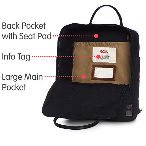 Fjäll Räven Uniseks Kånken No. 2 Plecak, Czarny, 16 l - obrazek 6