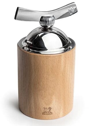 Peugeot Leinsamenmühle Isen 13 cm Natur I Hochwertige Leinsamenmühle manuell aus PEFC-zertifiziertem Holz & Edelstahl I Küchenzubehör I Hergestellt in Frankreich